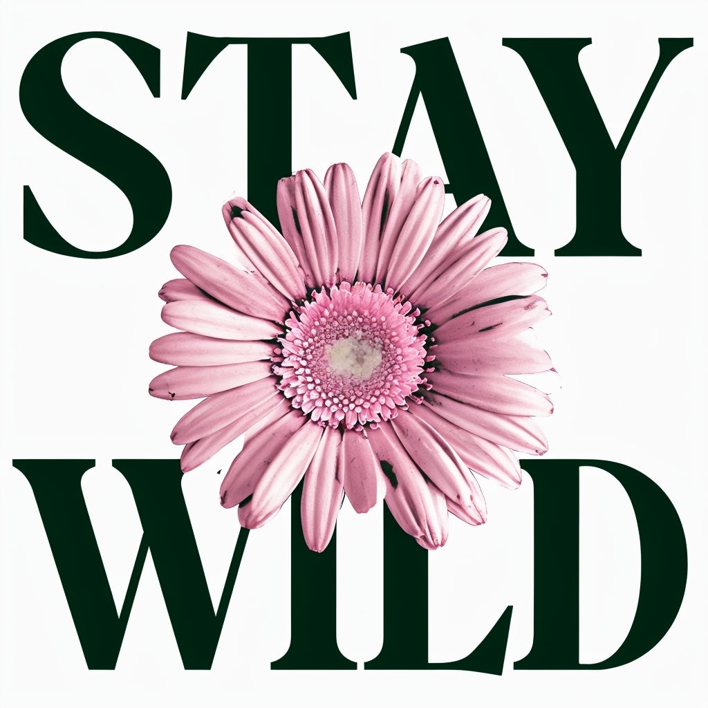 Stay Wild Inspirational Floral Design Mug