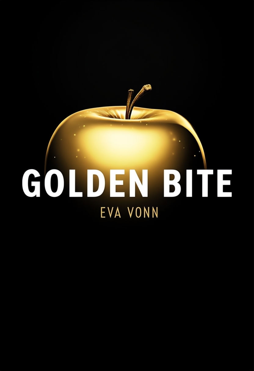 Striking Black and Gold Minimalist Ebook Cover for Golden Bite