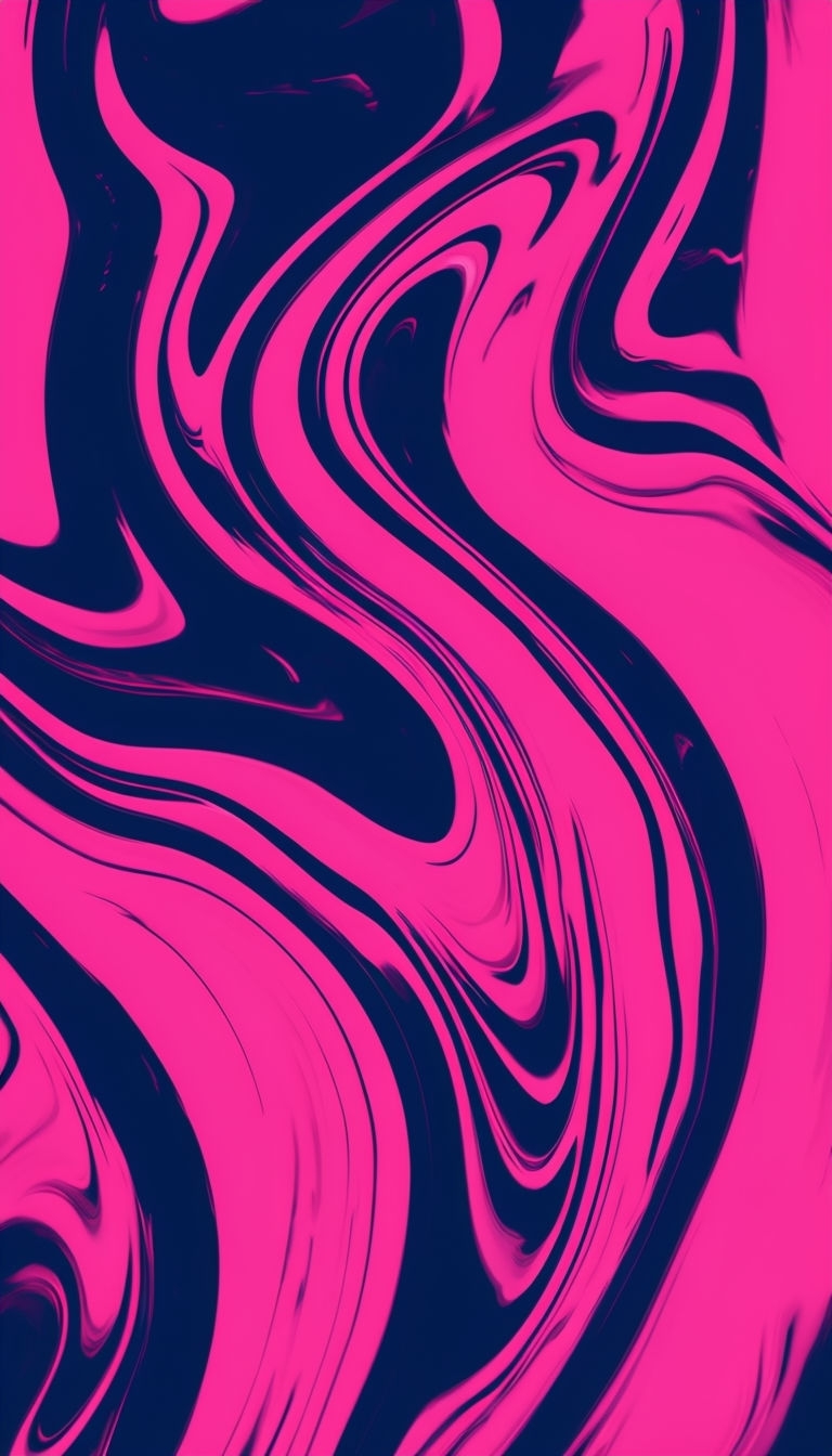 Dynamic Pink and Navy Blue Abstract Artwork Mobile Wallpaper