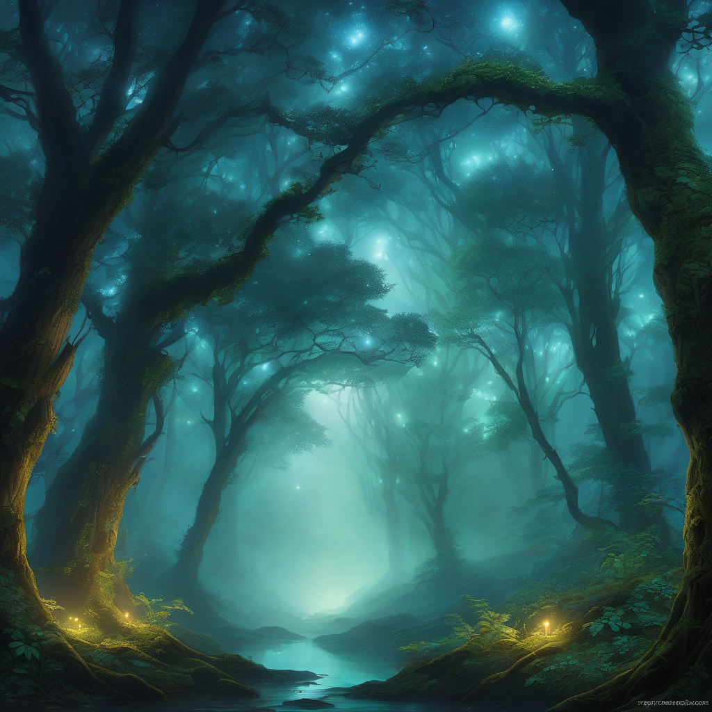 Ethereal forest scene by Brandon Ledford - Playground