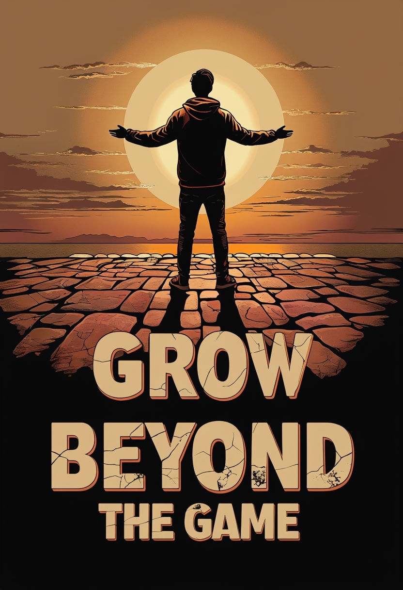 Empowerment Motivational Quote 'Grow Beyond The Game' Poster