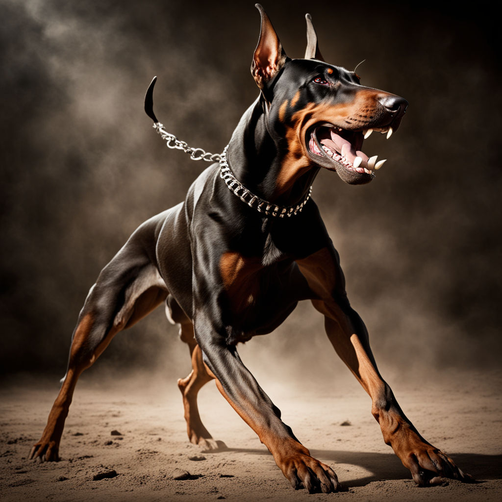 Doberman in mid-sprint by Weirdo Png - Playground