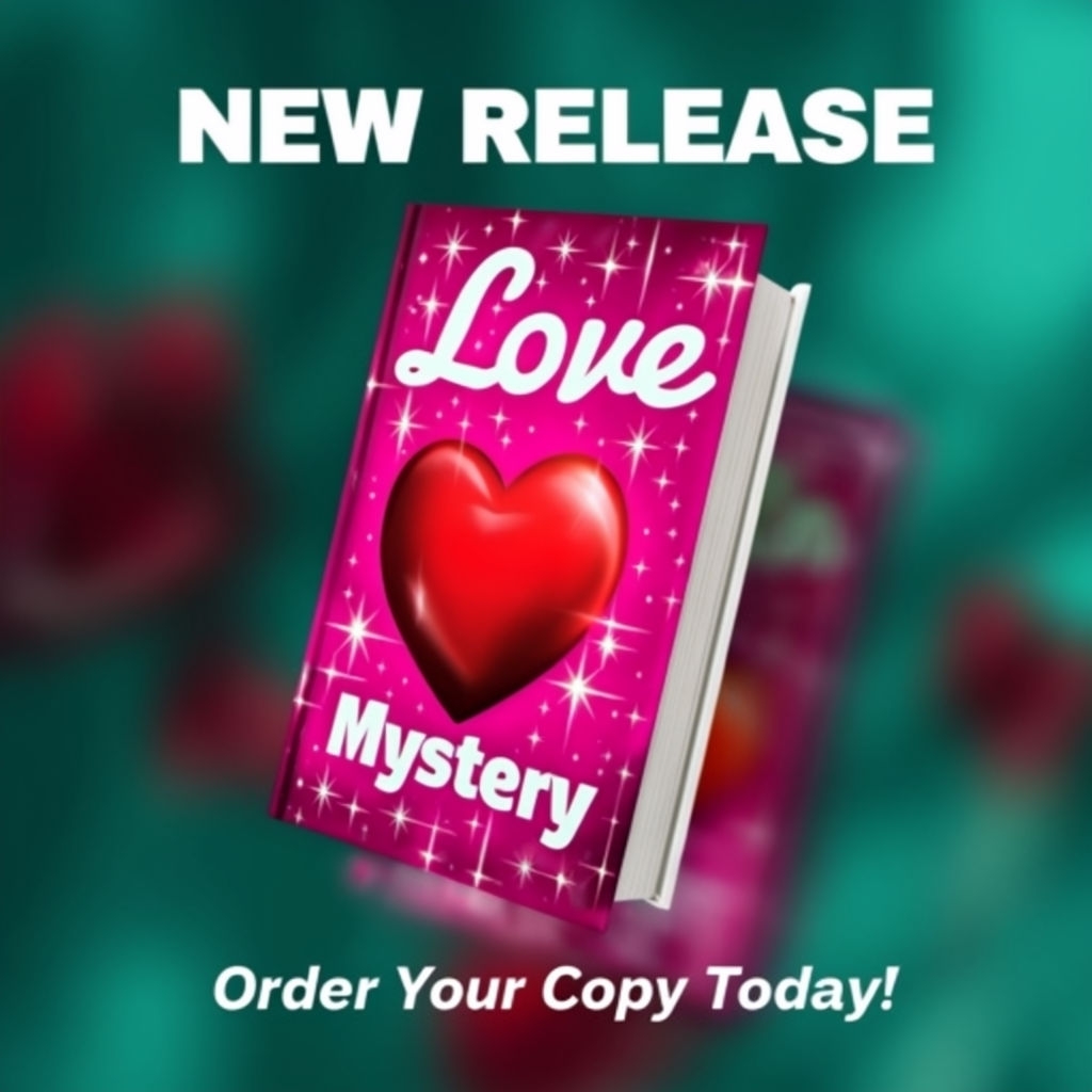 Vibrant Book Cover Promotion with New Release Announcement Social Media Post