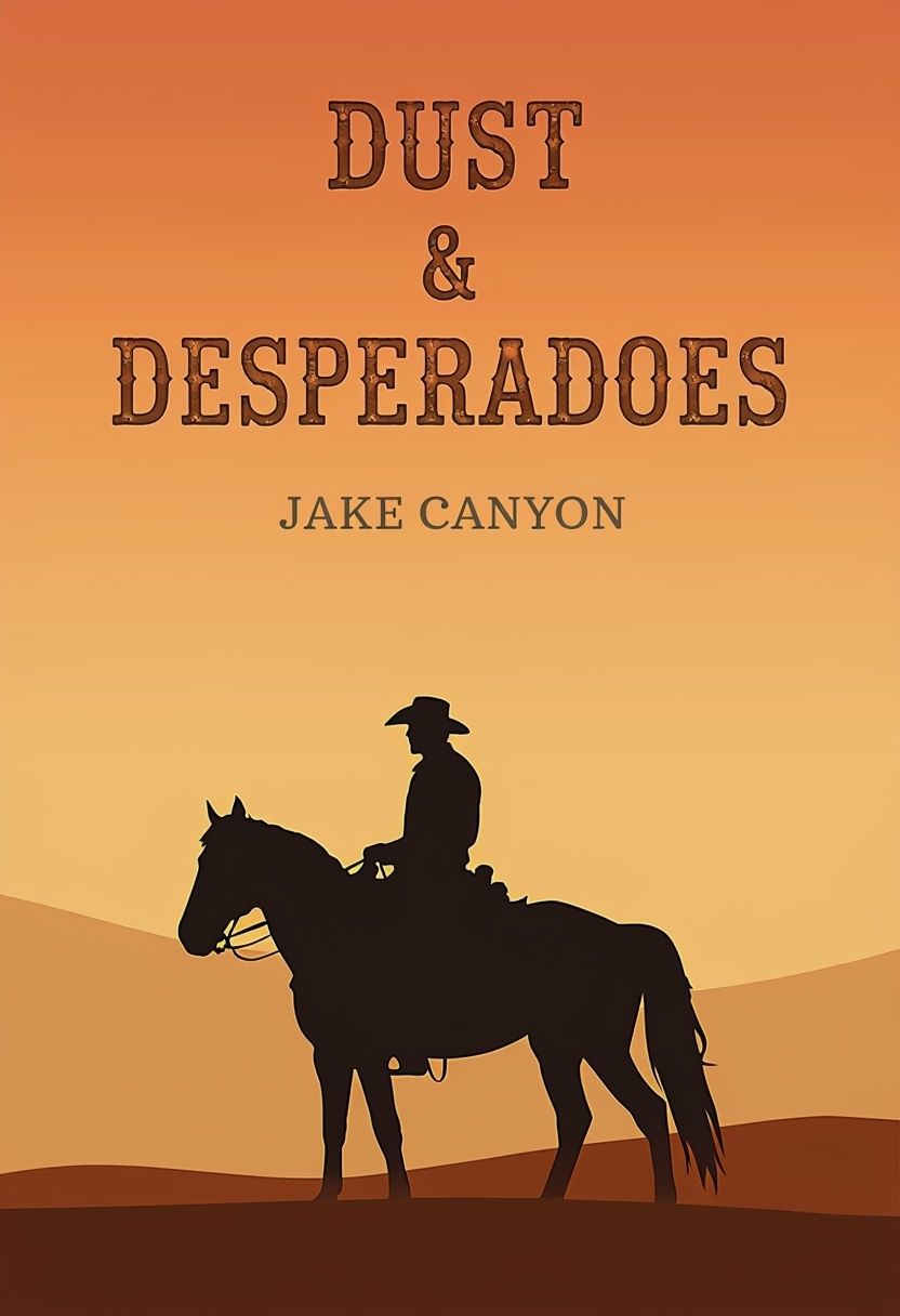 Dust & Desperadoes Cowboy Silhouette Sunset EBook Cover