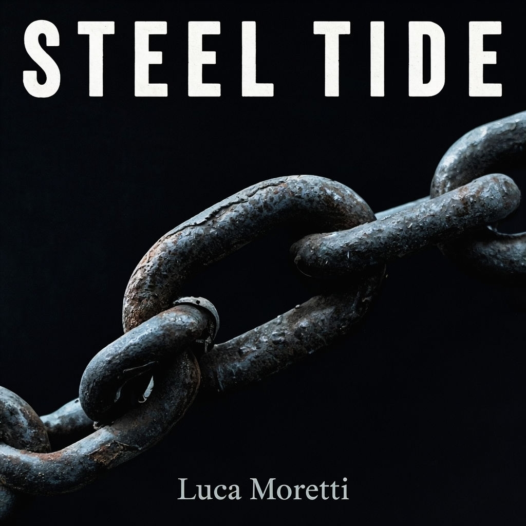 Minimalist Steel Chain Link Album Cover for Steel Tide by Luca Moretti Spotify Album Cover