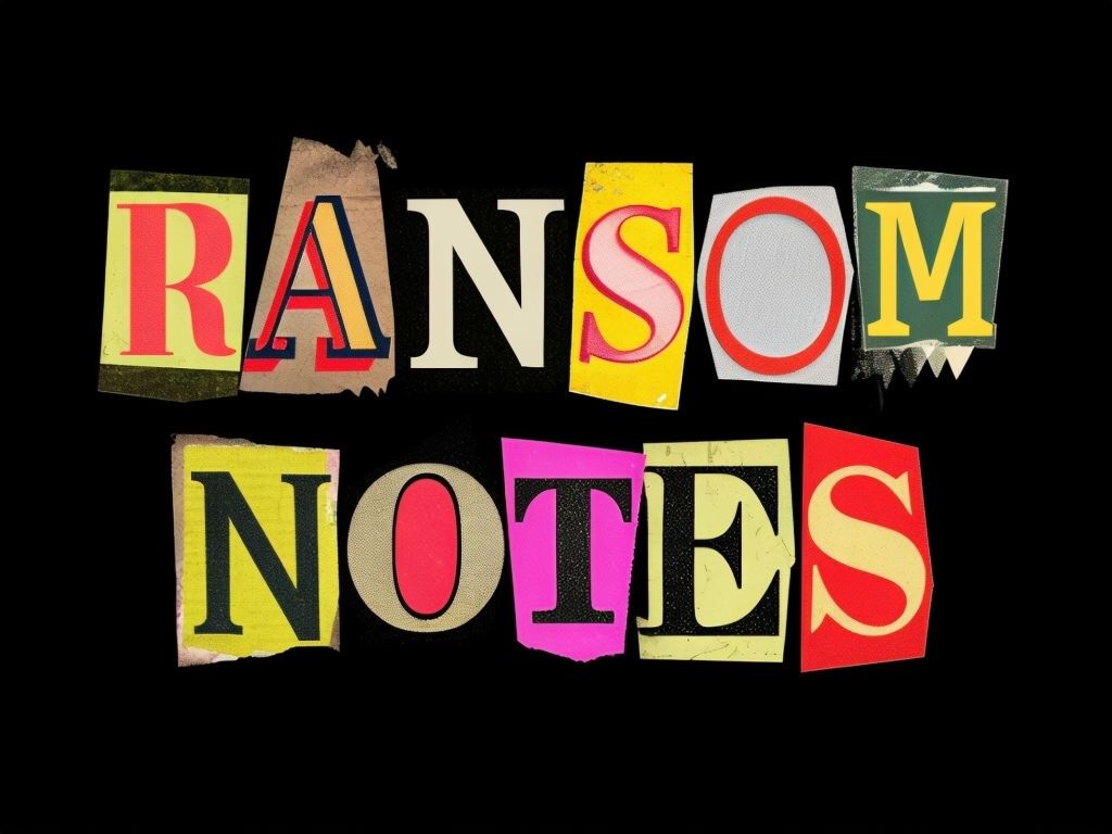 Eclectic Ransom Notes Vintage Cut-Out T-Shirt