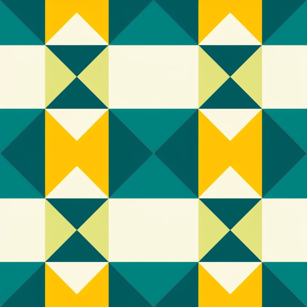 Vibrant Geometric Triangle Pattern in Bold Colors Seamless Pattern