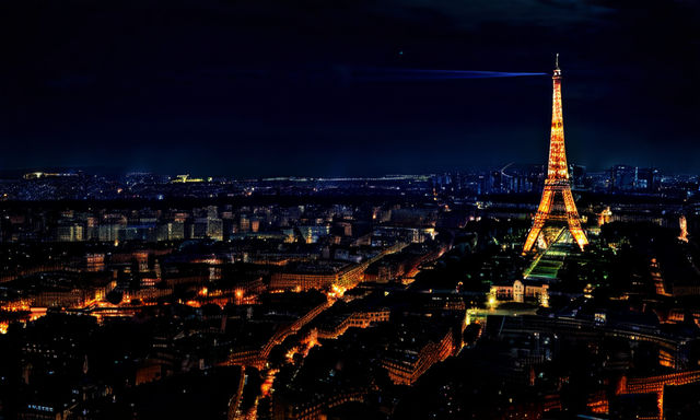 The night view of Paris by 발명교실11 - Playground