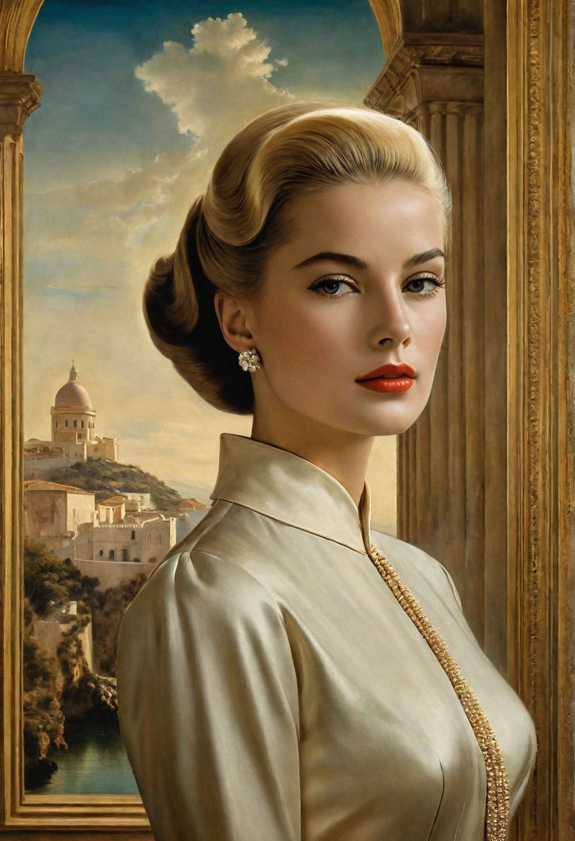 A mixture of Catherine Deneuve and Grace Kelly