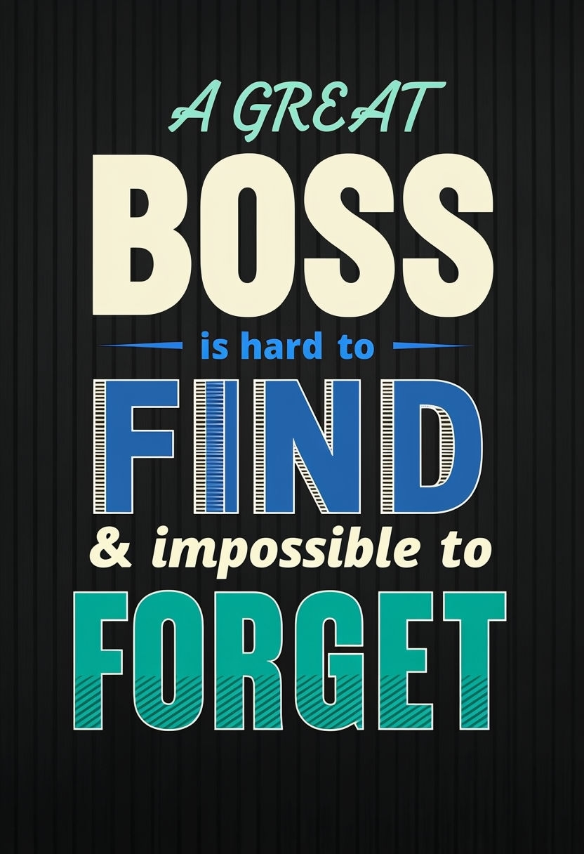 Inspirational Quote About Great Bosses Motivational Poster