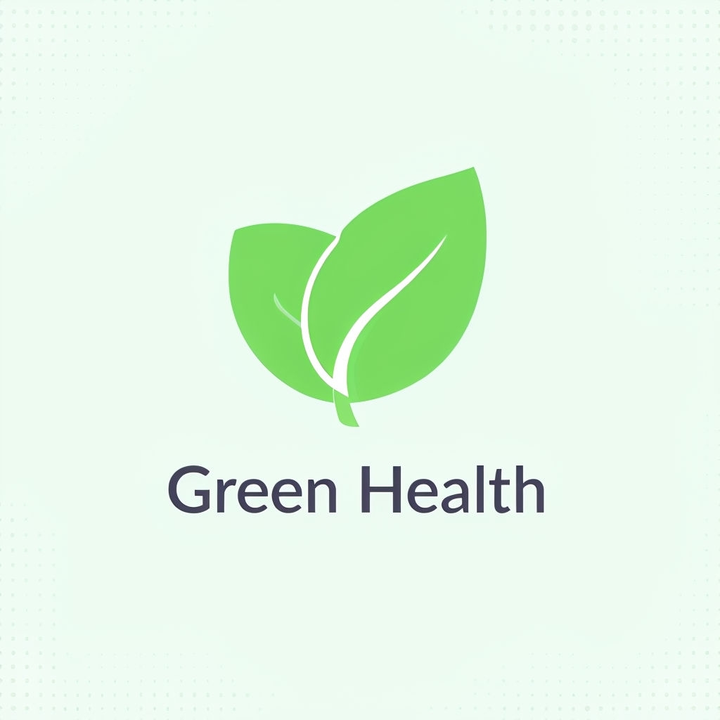 Modern Minimalist Green Health Hospital Logo