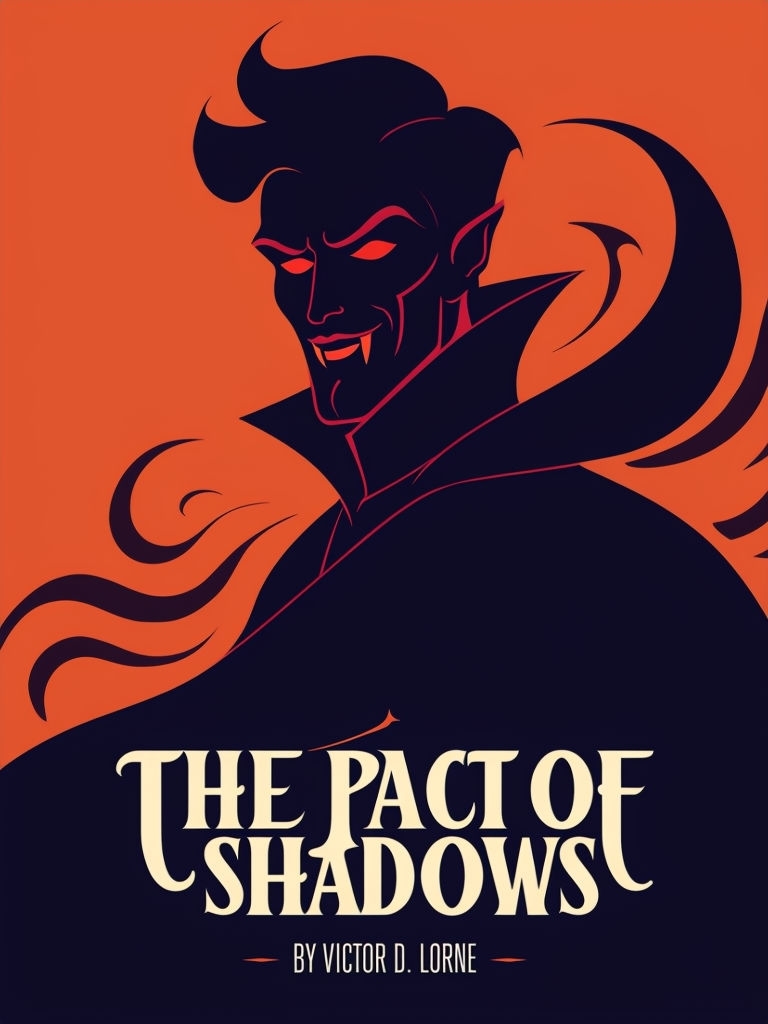 The Pact of Shadows Minimalist Eerie Illustration EBook Cover