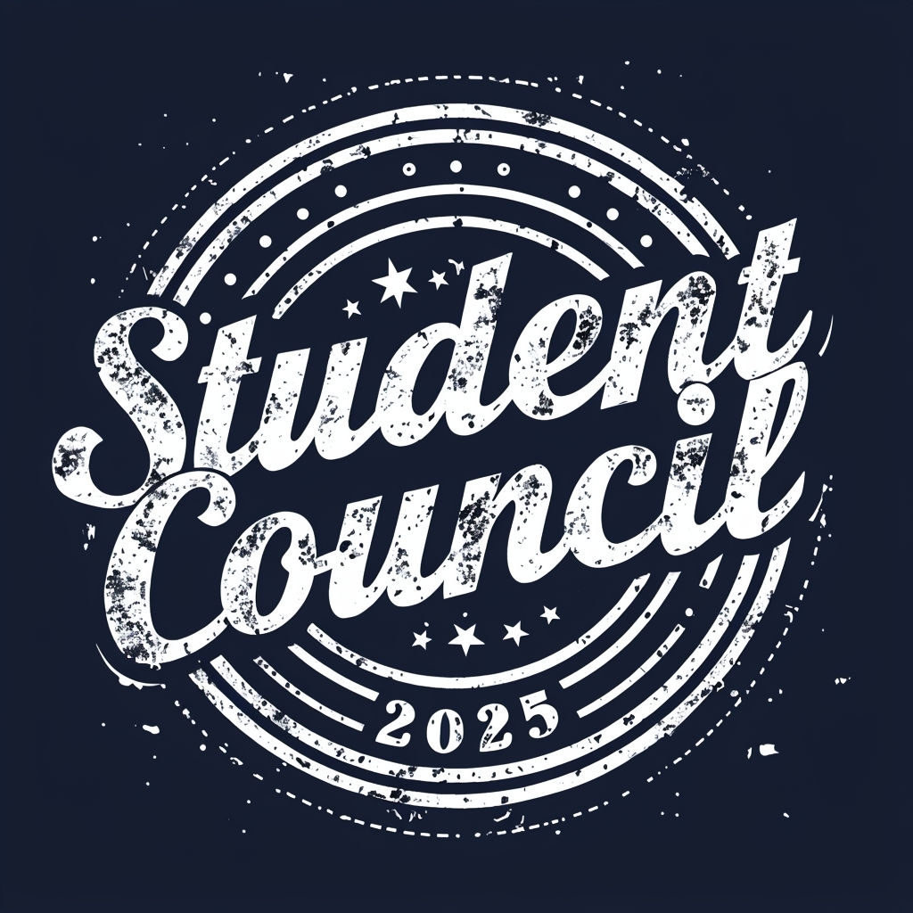 Vintage Student Council 2025 Graphic Design Poster