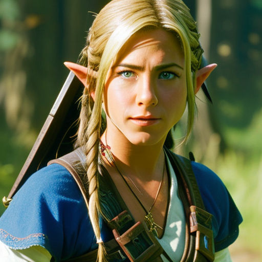 Young jennifer aniston as zelda from breath of the wild by Jack ...