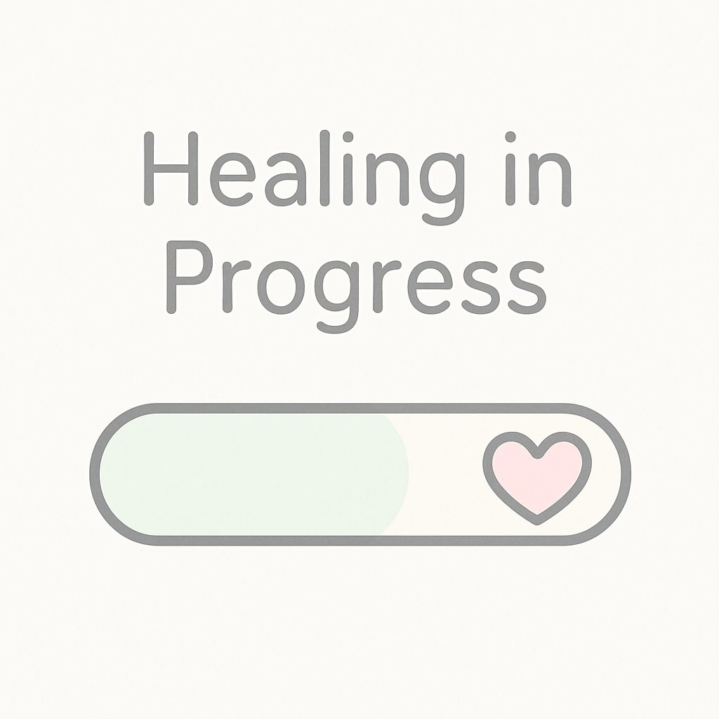 Healing in Progress Minimalist Graphic Sticker