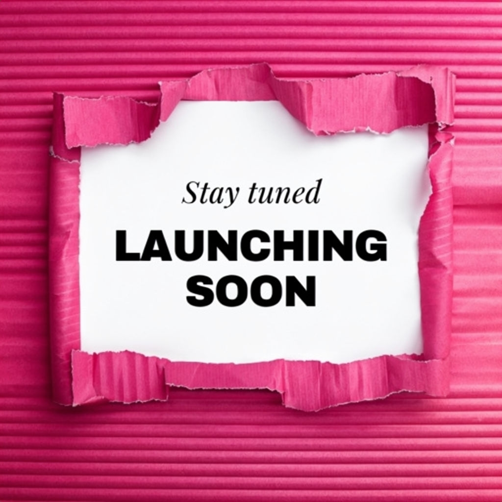 Modern Minimalist Pink Launch Announcement Poster