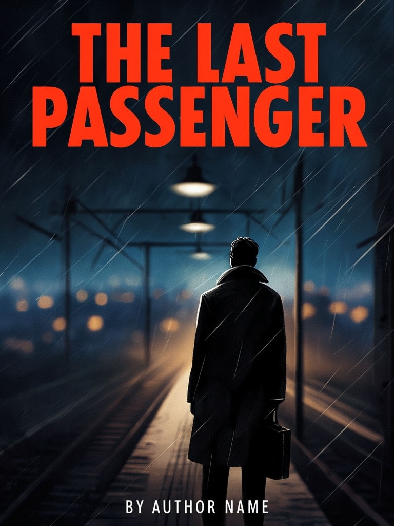 Dramatic Minimalist EBook Cover for The Last Passenger