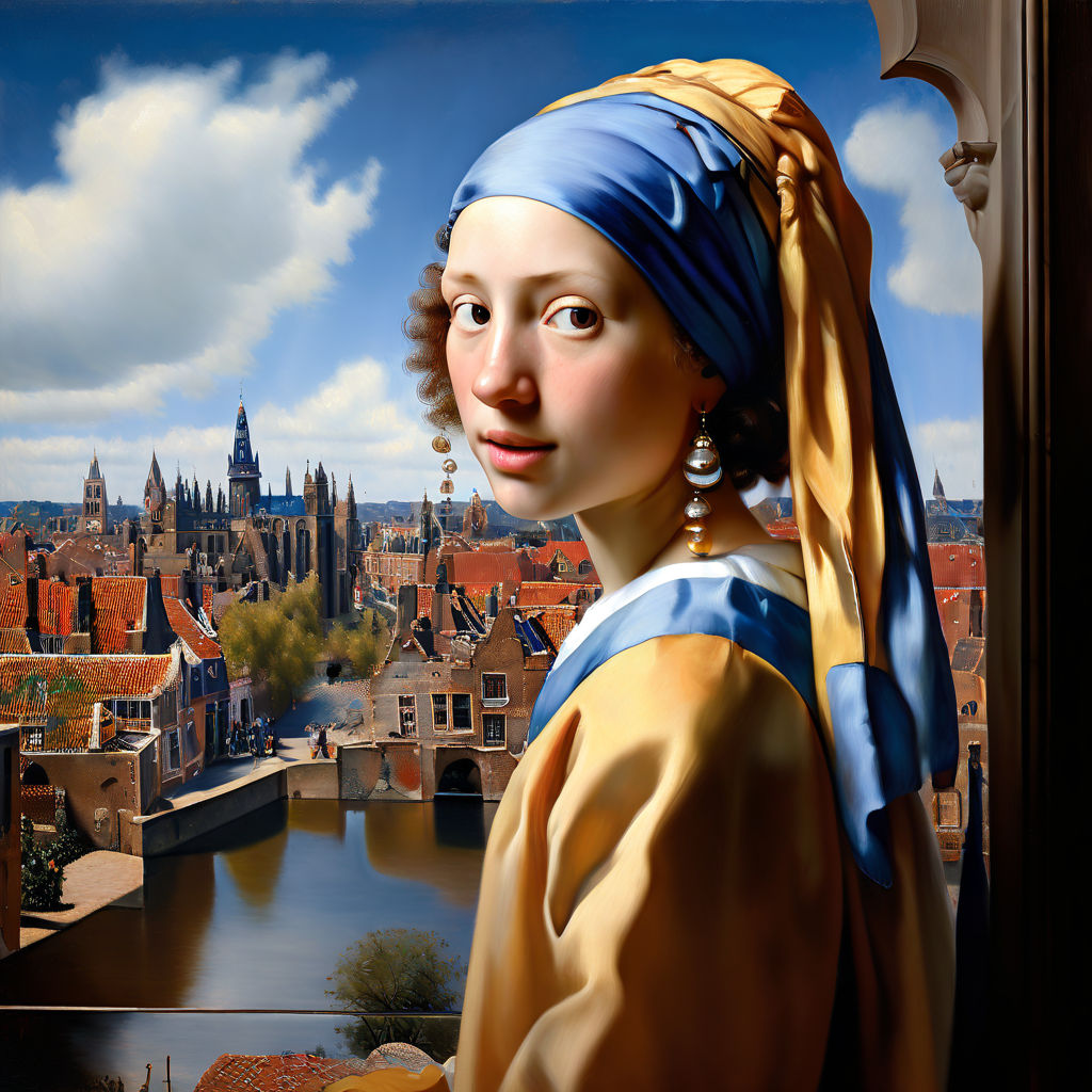 Johannes Vermeer's iconic paintings harmonized by wsg4live.jp Playground