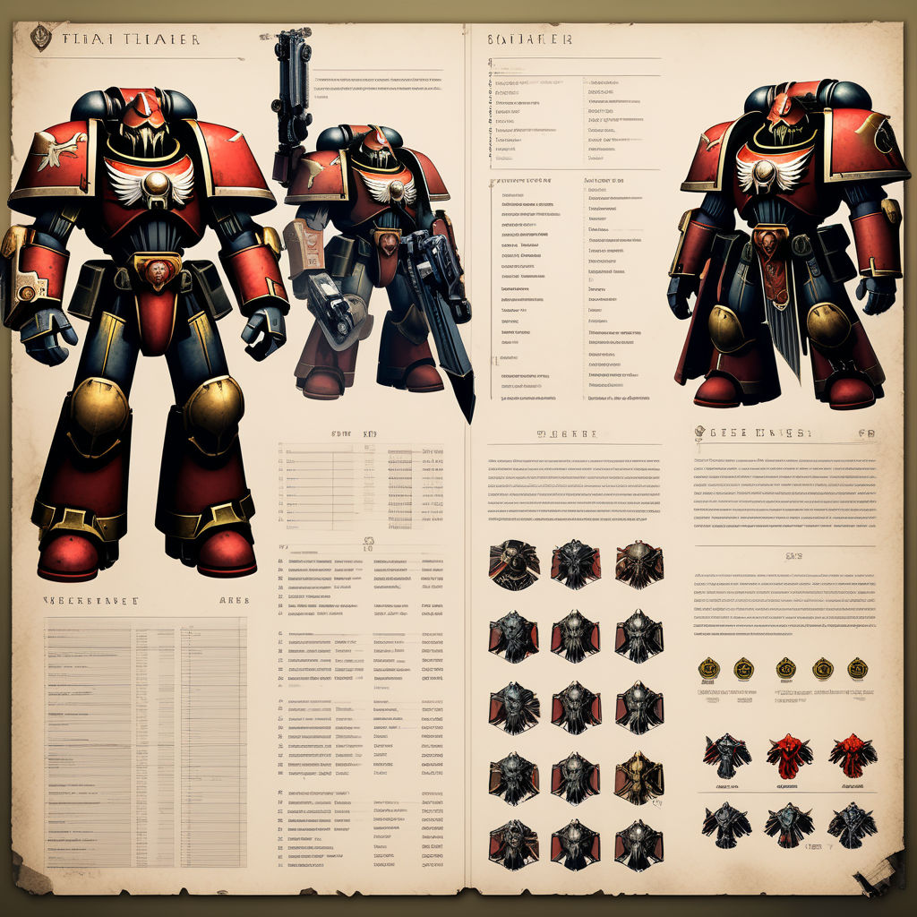 Warhammer 40k character sheet by Thomas H - Playground