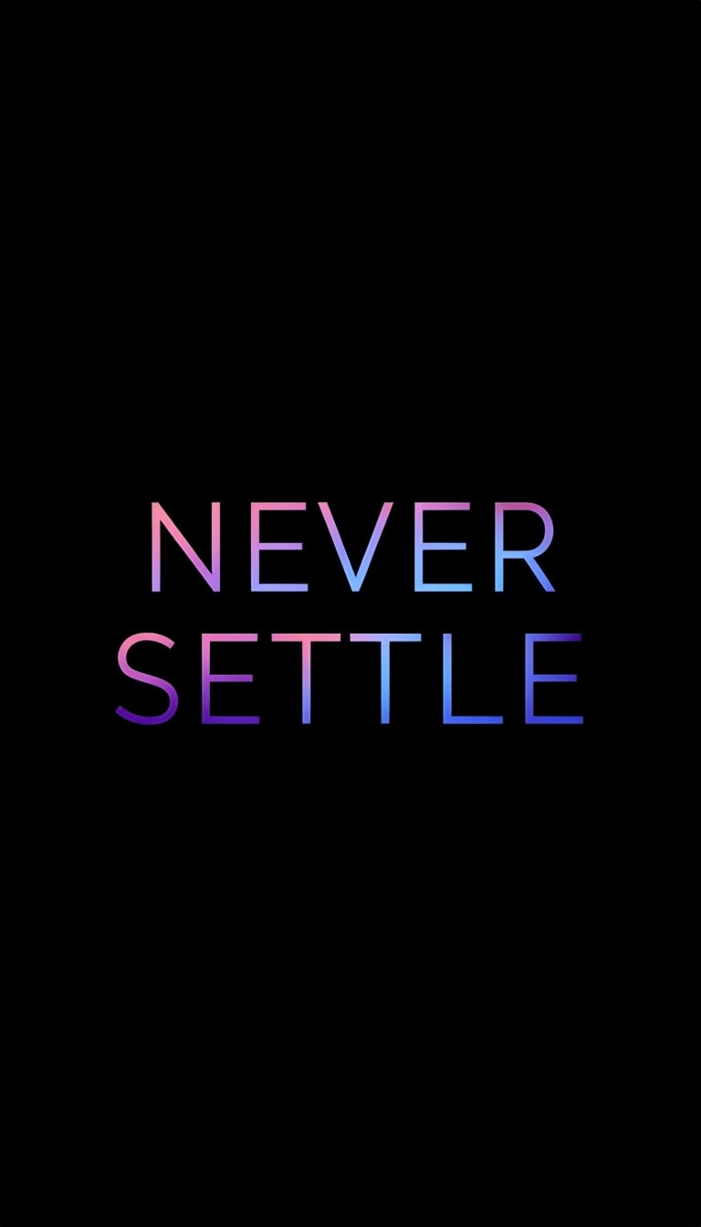Never Settle Motivational Graphic Design Phone Case Cover
