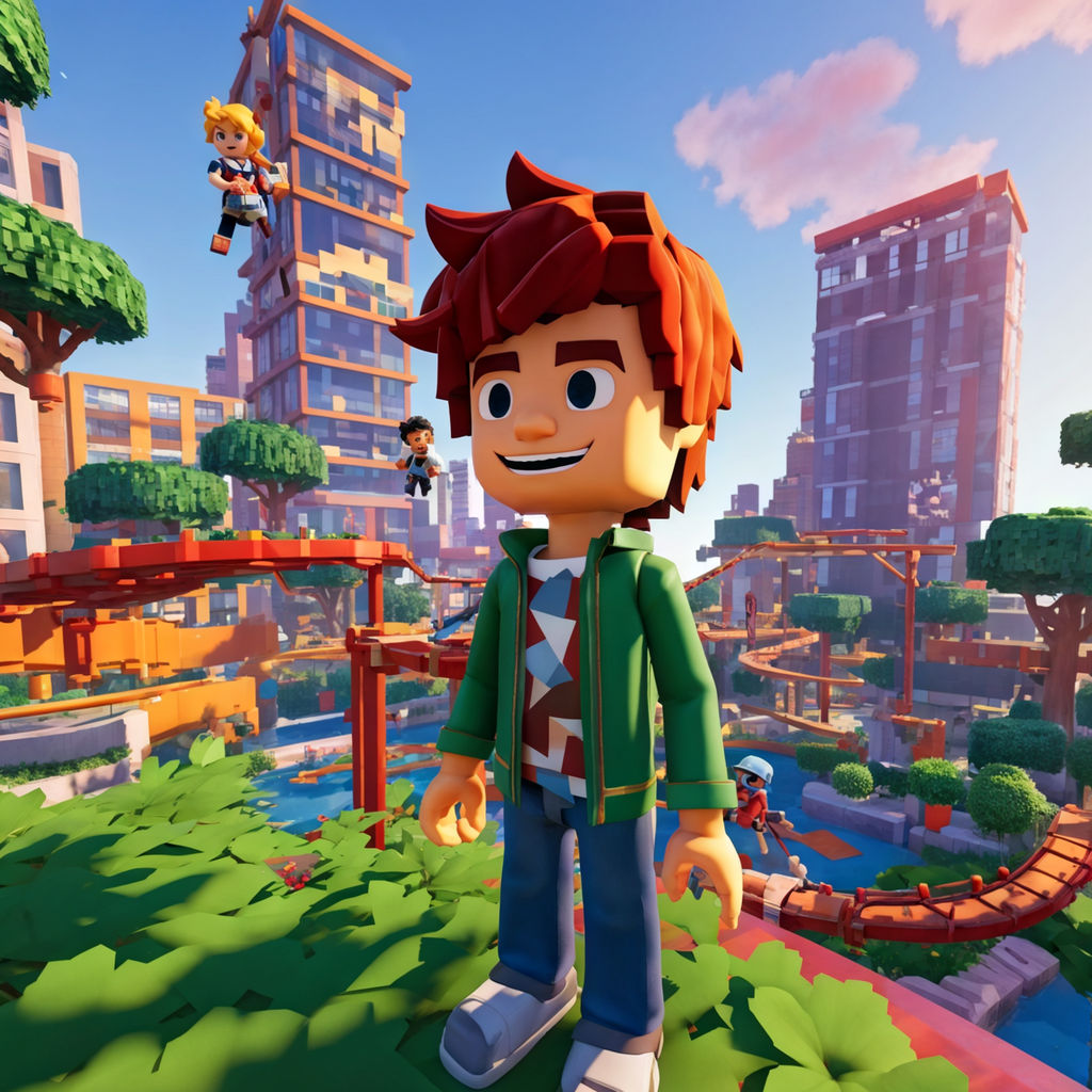 Roblox avatar depicted daintily as Bacon Boy stands at the h... by 이지민 ...