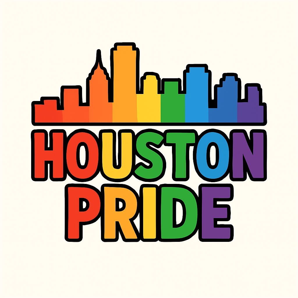 Vibrant Houston Pride Rainbow Cityscape T-Shirt