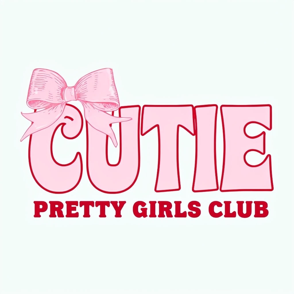 Playful Pink Cutie Typography Design T-Shirt