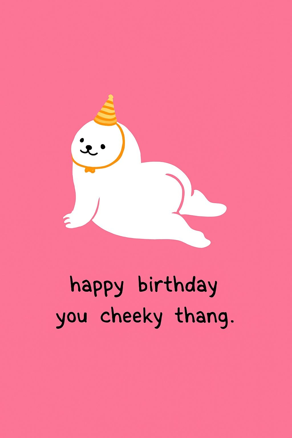 Playful Cartoon Dog Birthday Greeting Card Illustration Cards & Invites