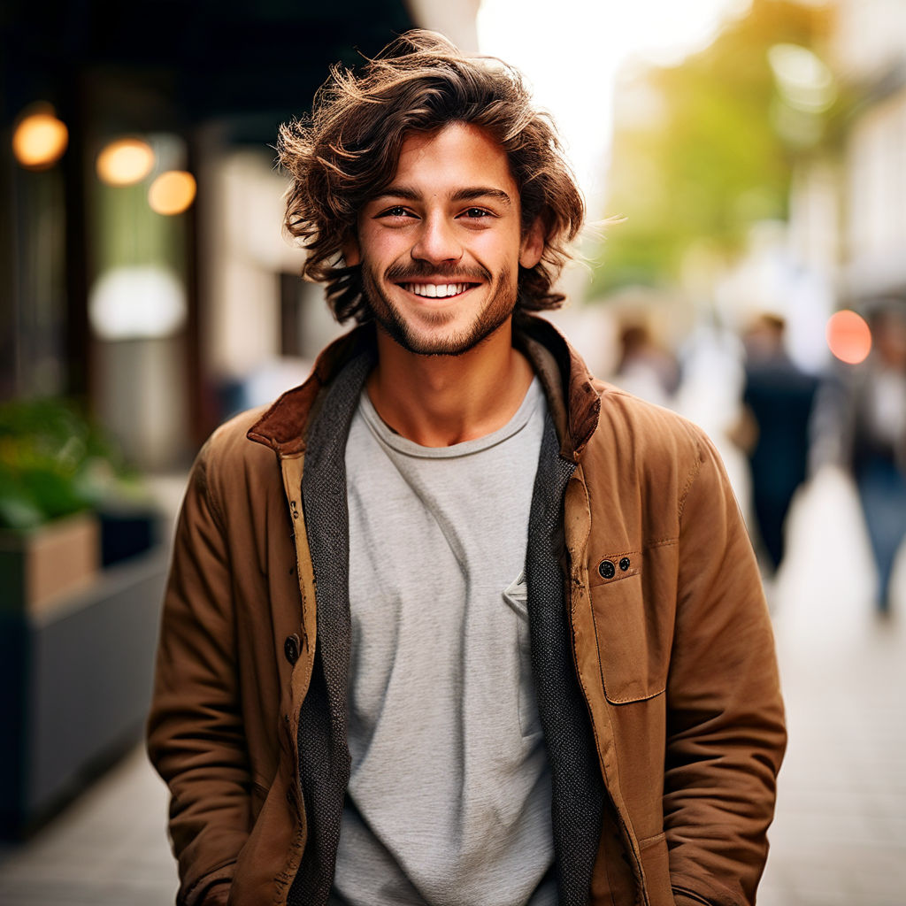 a 27-year-old Latino man with a slightly fat complexion and medium-long curly  hair