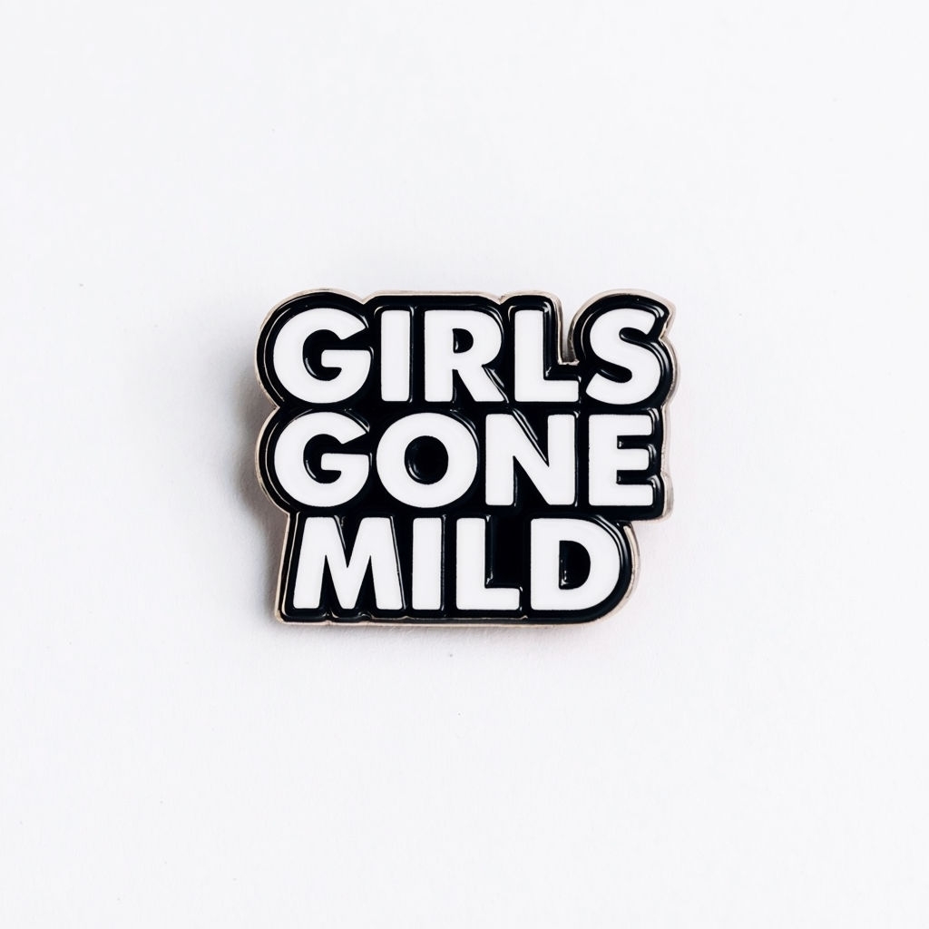 Girls Gone Mild Minimalist Enamel Pin Design Mug