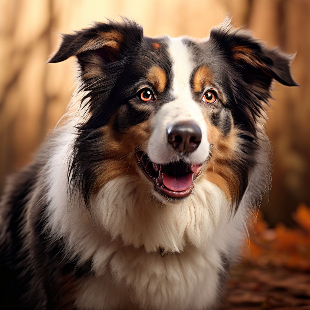 The image 3d art 4k a Very old border collie 75-year-old by Dirt Habit ...
