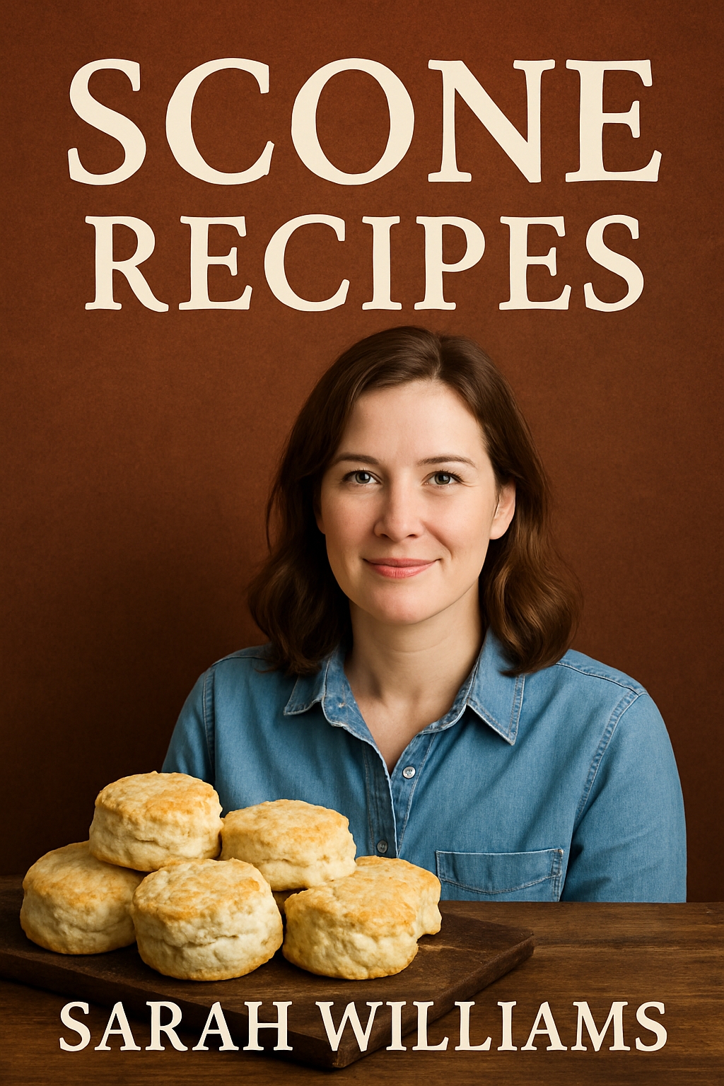 Warm and Inviting Scone Recipes Cookbook Cover Design EBook Cover