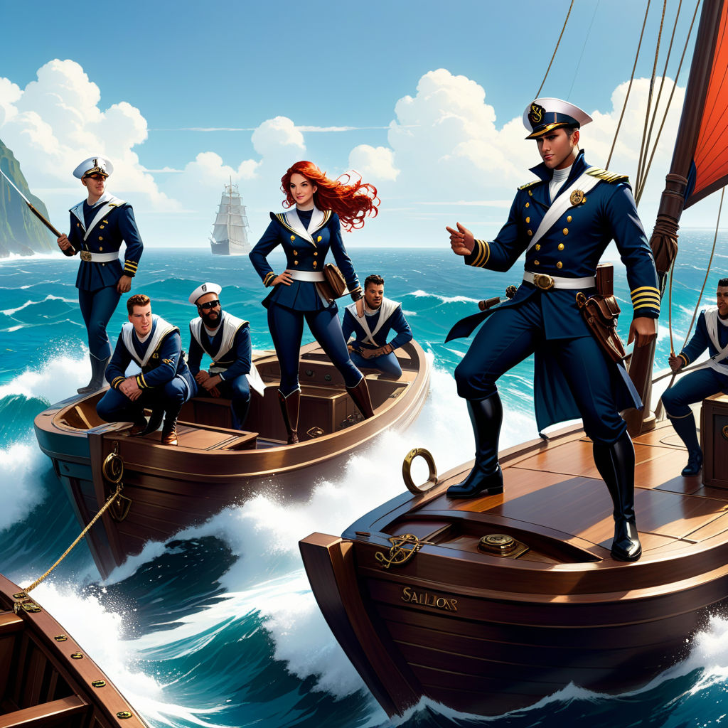 Sailors crew fantasy art dnd 5th edition by Alex. C - Playground