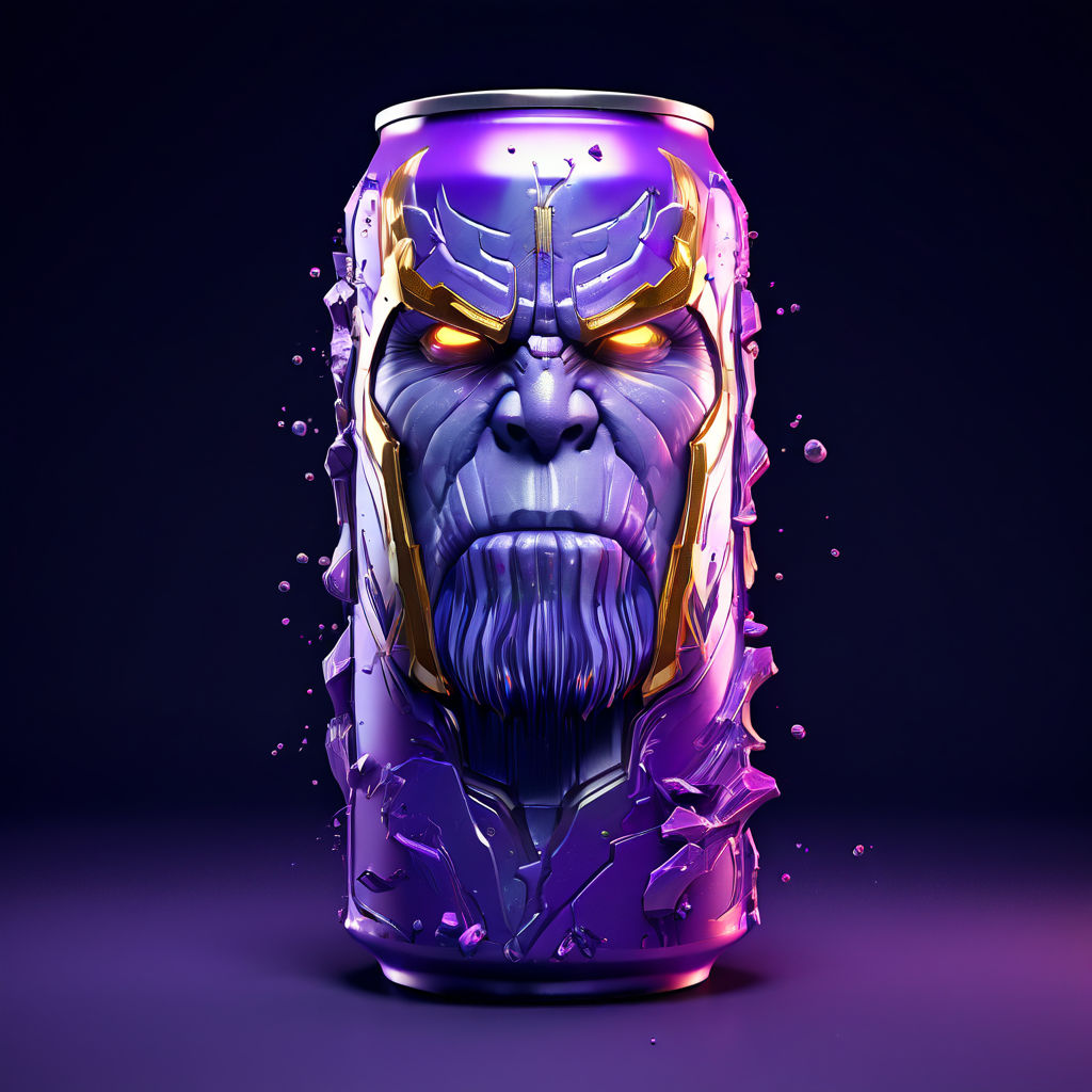 Thanos design on a Cold drinks can. 3d.4k quality. Aesthetic... by Dark ...