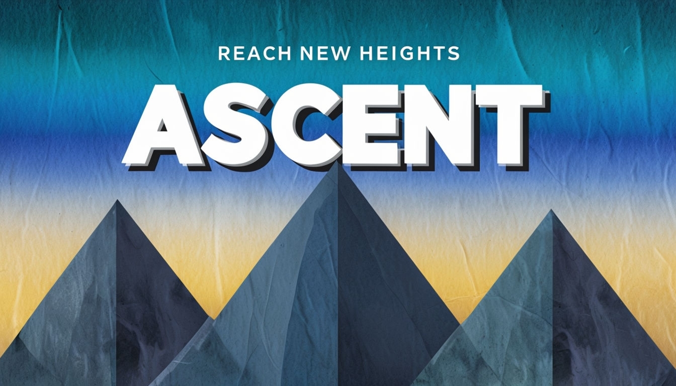 Bold Adventure Ascent Graphic Design Poster for Motivation Social Media Post