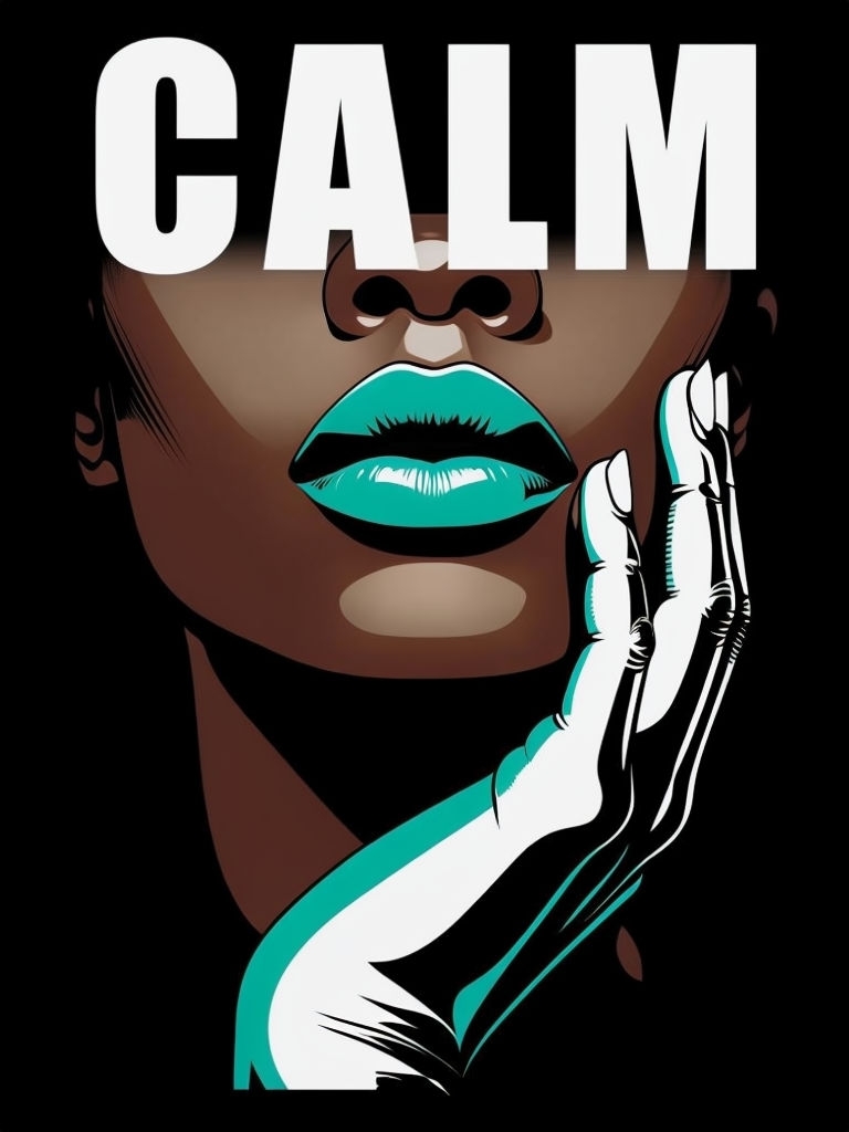 Bold Minimalist Calm Graphic Art T-Shirt