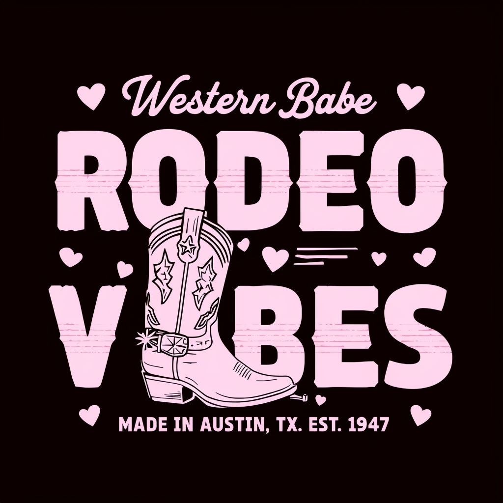 Western Babe Rodeo Vibes Graphic T-Shirt