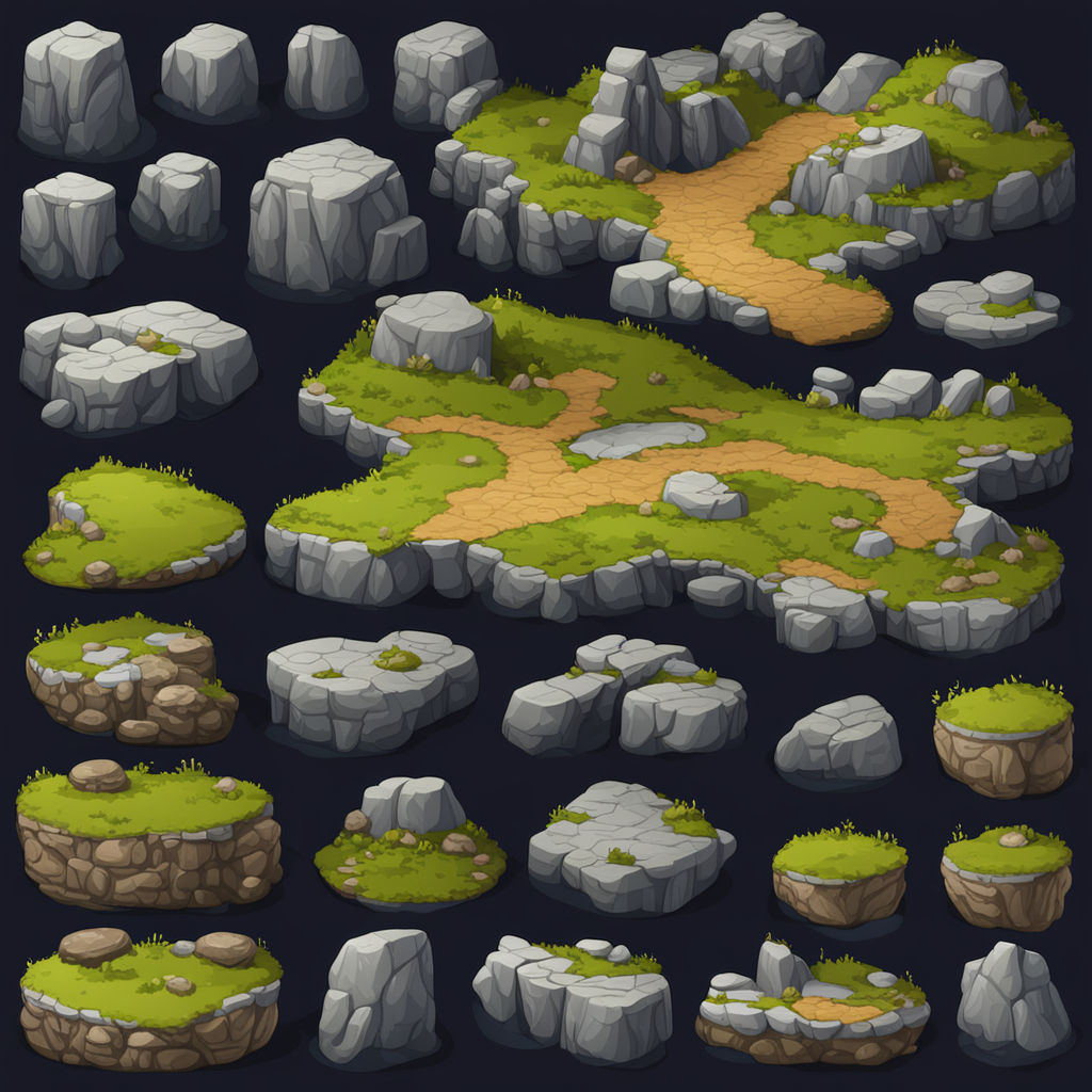 2d game asset for a rock