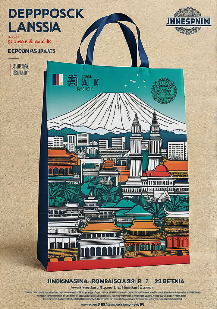 Goody bag template featuring a collage of diverse MSME produ... by