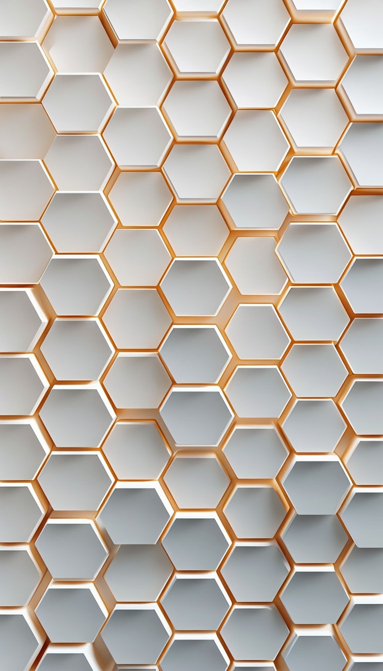 Seamless Geometric Honeycomb Pattern for Modern Mobile Wallpaper