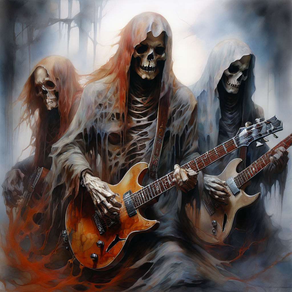 They are a metal band composed of decomposing ghosts by Ich Bins ...