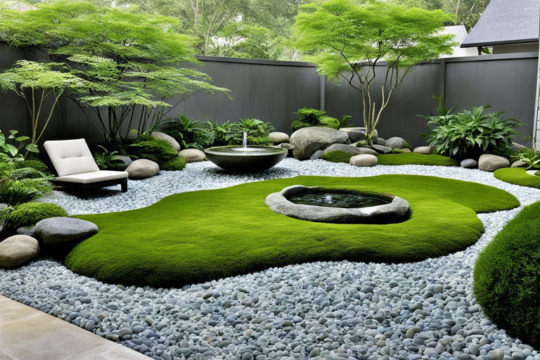 A Zen Inspired Front Yard Garden With A Minimalist Water Fea By   Ff3fe7ebd39344d79b9d11d830d3db3a 