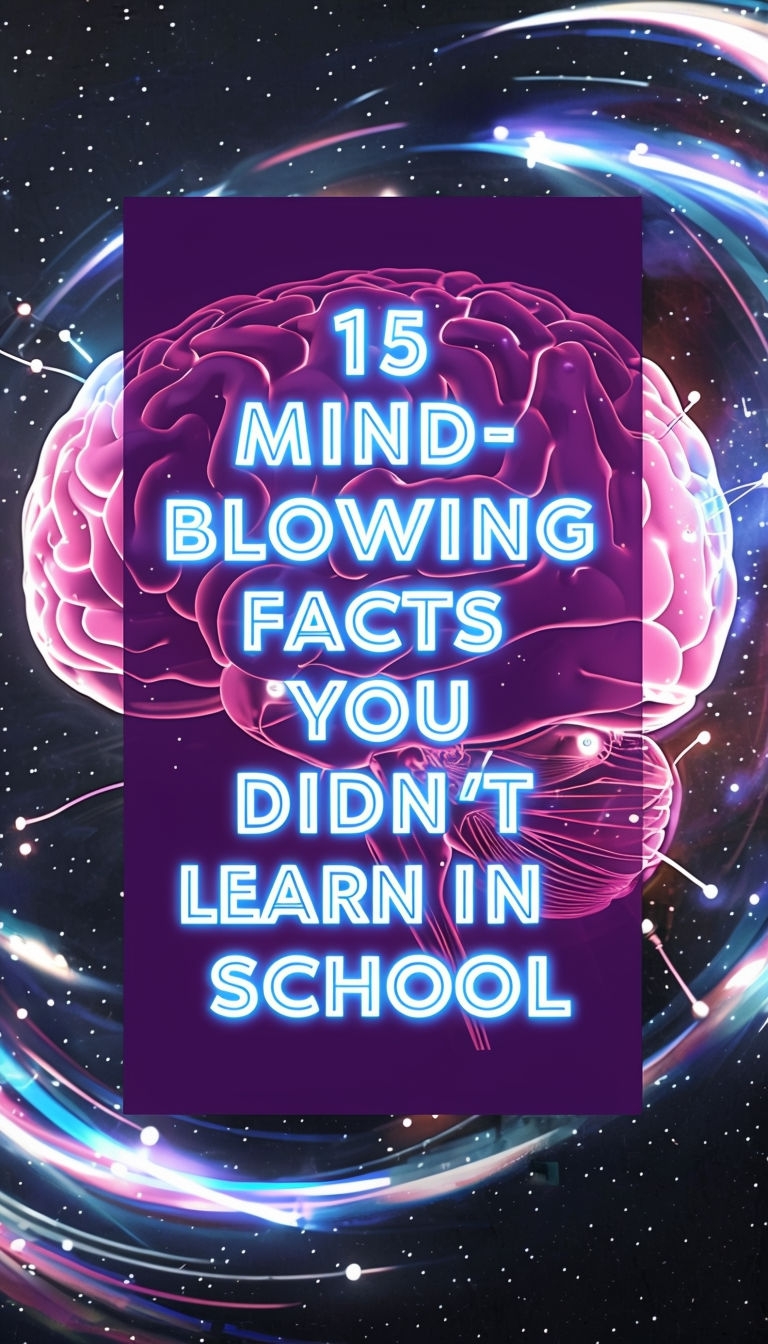 15 Mind-Blowing Facts You Didn't Learn in School Graphic Social Media Post