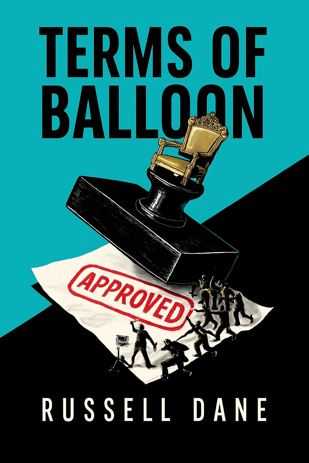 Striking Surrealist Terms of Balloon Cover Art for EBook Cover